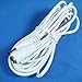 Hanvex HDCQ12W 12ft 2.1mm x 5.5mm DC Plug Power Adapter Extension Cable, 20AWG Cord for 12V CCTV Wireless IP Camera, LED, Car, White