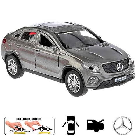 Diecast Metal Model Car Mercedes Benz Gle Coupe Grey Toy Die Cast Cars