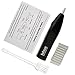 Ishua Electric Eraser Kit with 20 Eraser Refills and 1 Eraser Brush, for Battery Operated for Pencil and Charcoal, Black