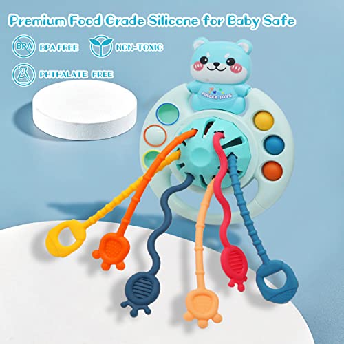 Montessori Toys for 1+ Year Old Dog Pull String Activity Toddler Toys