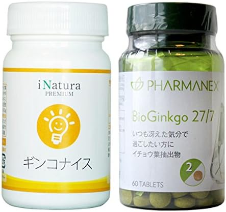 Amazon アイナチュラ ギンコナイス バイオギンコ アイナチュラプレミアム Inatura イチョウ葉