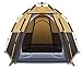 Toogh 3-4 Person Camping Tent Backpacking Tents Hexagon Waterproof Dome Automatic Pop-Up Outdoor Sports Tent Camping Sun Shelters