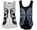 ZJ Clothes Women's Double Aztec Skull Vest Top