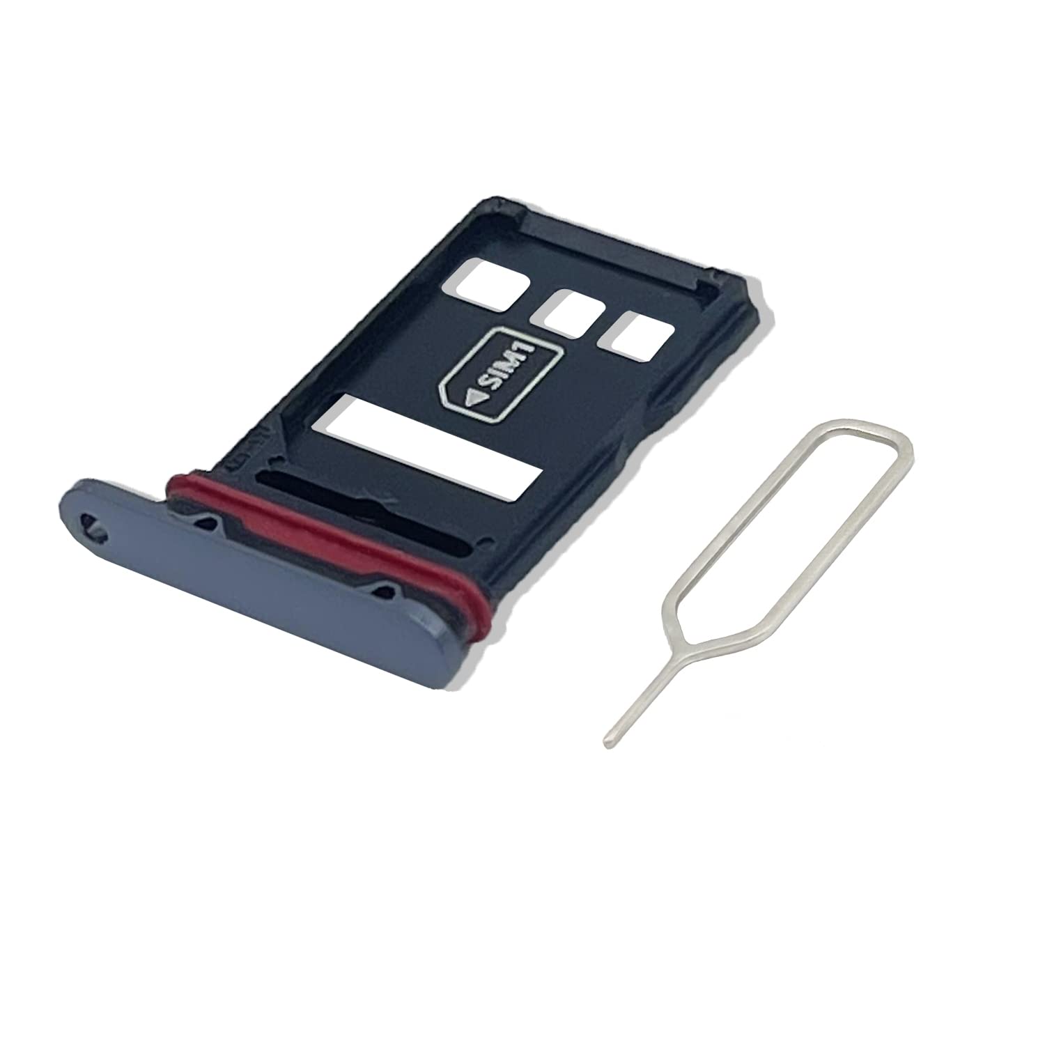 Eonpam Original DUAL SIM Card Slot Tray Holder Replacement for (Huawei Mate 40 Pro) Incl SIM Pin (Black)