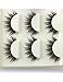 3D False Eyelashes Extensions 3 Pairs Long Lashes Strip with Volume for Women's Makeup Handmade Soft Fake Eyelash …