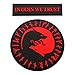 in Odin We Trust Viking Úlfhédnar No Mercy Only Violence Wolf Odin God Patch (PVC Rubber-Red/Blk)