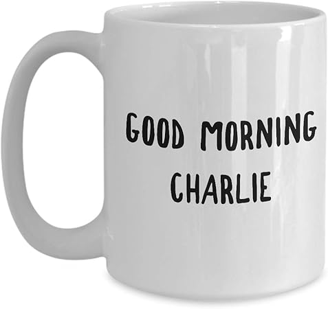 Amazon Com Comedy Film Coffee Mug 15 Oz Good Morning Charlie