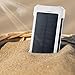 Solar Phone Charger, FKANT 10000mAh Portable Battery Charger Outdoor Dual USB External Battery Pack Solar Power Bank with LED Light and Compass for iPhone iPad Android Phones and More