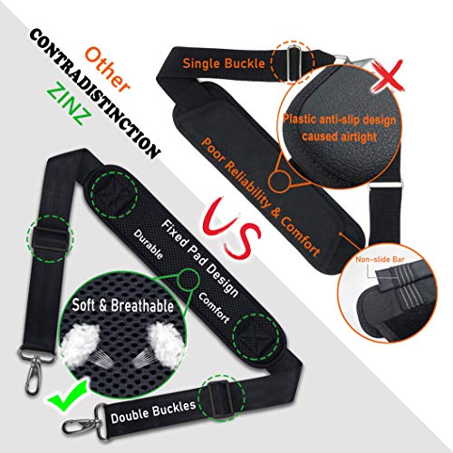 ZINZ Shoulder Strap Replacement Padded Adjustable Bag Strap for Tote Messenger Duffle Bags