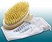 BODY BRUSH for Skin Cleansing - Natural Organic Bristles & Pouch for Travel | Radiant Glowing Healthy Look | SCRUB & EXFOLIATE for Better Health and Beauty | Bath or Shower | Wet & Dry | 2 for 1 SALE!
