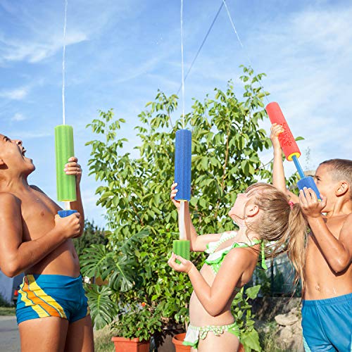 image for Fun-Here Water Shooter 9-Pack Pool Noodles 2 Styles Summer Toys Bulk W