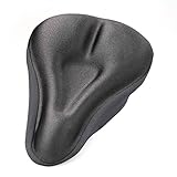 1x Bicycle Black Cushion Soft Pad Saddle Seat Cover Off Road For Bike Cycling