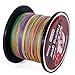 Sougayilang 500m/547Yards 4 Strands 12lb-72lb Multifilament Pe Superbraid and Braided Fishing Line (Grey Yellow Black Green Multicolor)