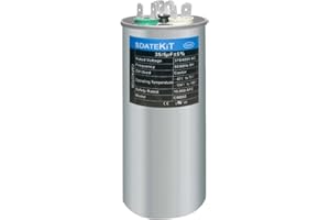 SDATEKIT CBB65/CBB65B 35/5μF±5% 35+5 MFD 370/450V 440V AC Universal HVAC Dual Run Capacitor for AC/Heat Pump/Condenser Fan Motor (4.92"x1.97")