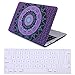 HDE Plastic Hard Shell Case and Keyboard Cover for MacBook Air 11 Inch (Models: A1370/A1465), Purple Teal Mandala