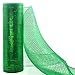 Koopi Deco Mesh 10 inch x 10 Yards Each Roll, Metallic Foil Poly Mesh Ribbon Red and Green Set for Christmas Wreaths, Swags, Craft, Party and Decorating Supplies - 4 Rolls
