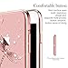 iPhone 8 Case,Clear iPhone 7 Case from Kingxbar ,Bling Diamond Crystals from SWAROVSKI Element Hard PC Transparent Sparkly Case Cover for Apple iPhone 8/ iPhone 7(Dragonfly-Rose)
