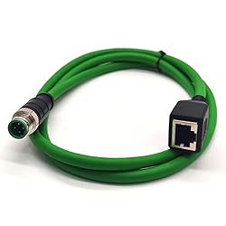 GXMRHWY M12 4-pin D Code Male to RJ45 Female High