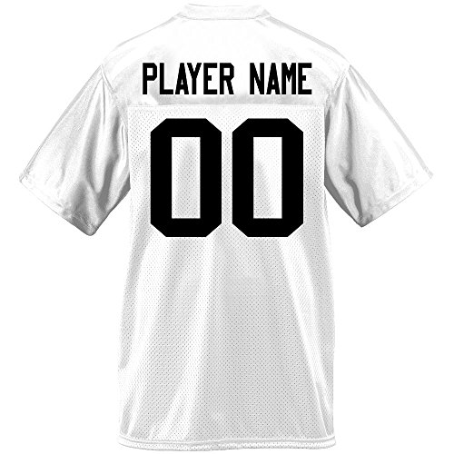 Custom Football Jersey for Youth and Adult you Design Online in Adult 2X-Large in White