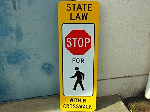 Amazon Co Jp 実際にアメリカで使われている道路標識や看板 トラフィックサインボード State Law Stop 歩行者の為に一旦停止 ロードサイン ホーム キッチン Amazon Co Jp 実際にアメリカで使われている道路標識や看板 トラフィックサインボード State Law Stop 歩行者の為に一旦停止 ロードサイン ホーム キッチン