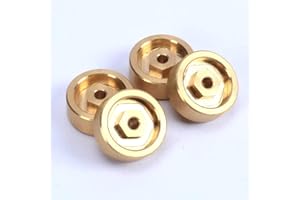 RCAWD Brass Wheel Hex Hub Adaptors 46g for RC Hobby Plus CR18P Rock Van Trail Hunter EVO Harvest Upgrade Parts