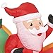 Home Accents Holiday 16ft lighted Santa and sleigh airblown inflatable Christmas decoration