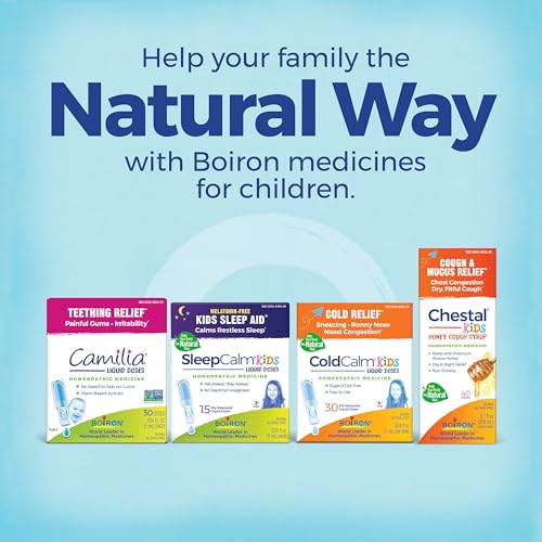 BOIRON COLDCALM KIDS PELLETS FOR RELIEF OF COMMON COLD SYMPTOMS SUCH AS SNEEZING, RUNNY NOSE, SORE THROAT, AND NASAL CONGESTION – 2 COUNT (160 PELLETS)