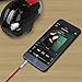 TechRise Audio Cable, 1.5 Meters Nylon Braided Premium Auxiliary Aux Audio Cable Cord for Headphones, iPods, iPhones, iPads, Home/Car Stereos and More - Red