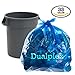 Dualplex Blue Trash Bags 33 Gallon | Recycling Garbage Bag 33 Gal | 100/case 33