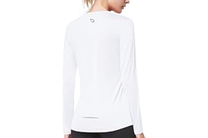 baleaf Long Sleeve Workout Tops for Women Running Athletic Shirts Active Quick Dry Lightweight Moisture Wicking
