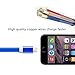 Bambud Lightning Cable, Flowing LED Light Up iPhone Charger Cable 3 ft USB A to Lightning Sync and Charging iPhone Cable Cord for iPhone X/8/7/7 Plus/6s/6s Plus/6/6 Plus/5s/5c/5/iPad/iPod (iOS BLUE)
