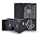 Intcrown Google Cardboard DIY Kit 3D Virtual Reality for Android and Apple with Head-strap NFC
