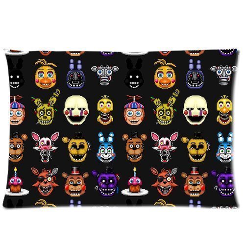Five Nights At Freddys Pillowcase Rectangle Zippered Two Sides