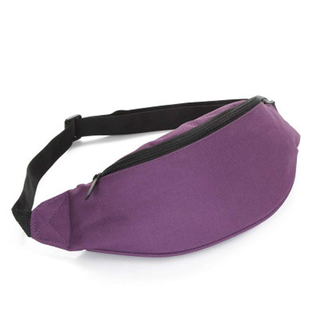 Multifunction Outdoor Travel Sports Waist Pack Water Bottle Pockets Bag Shoulder Bag (Purple)