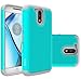 Moto G4 Case, Moto G4 Plus Case - OEAGO [Shockproof] [Impact Protection] Hybrid Dual Layer Defender Protective Case Cover for Motorola Moto G4 / G4 Plus (Moto G Plus, 4th Gen) - Teal
