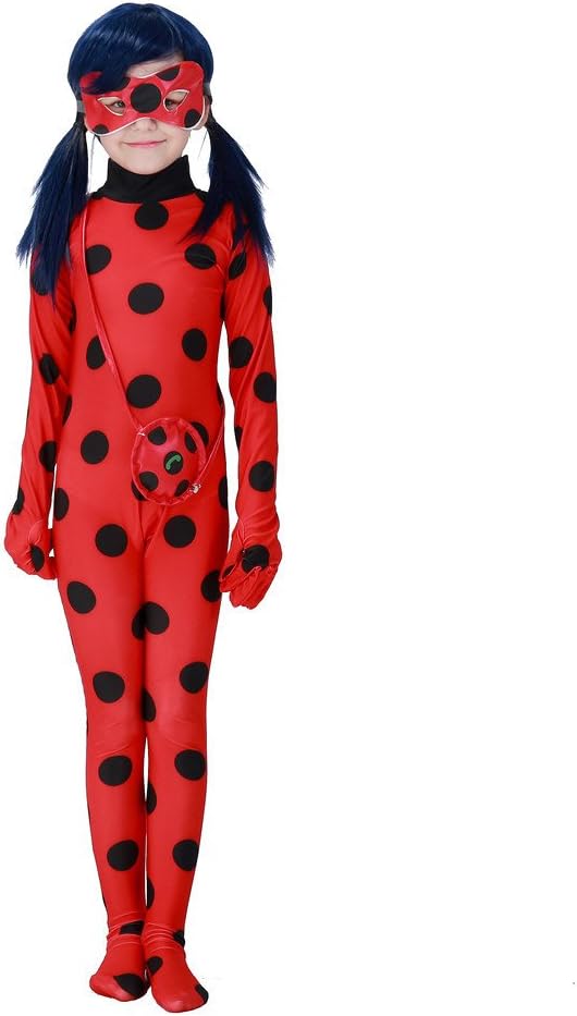 Hallowmax Halloween Cosplay Ladybug Kid Costumes Chlid Little Beetle Suit