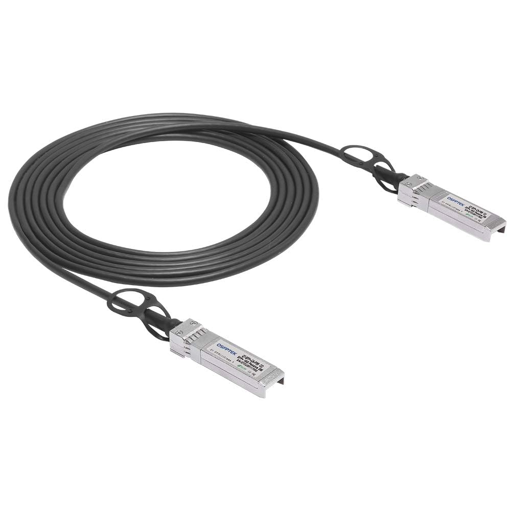 QSFPTEK 10Gb/s SFP+ DAC Cable 3 Meters (3M), 10GBASE-CU Passive Direct Attach Copper Twinax SFP+ Cable for Cisco SFP-H10GB-CU3M, Ubiquiti, D-Link, Supermicro, Netgear, Mikrotik — image 1