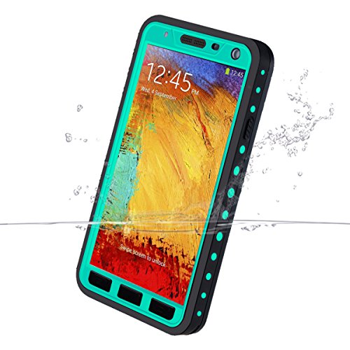 Galaxy Note 3 Waterproof Case, iThrough Waterproof Case, Dust Proof, Snow Proof, Shock Proof Full Sealed Protection Case with Touched Transparent Screen Protector for Samsung Galaxy Note 3 (Blue)