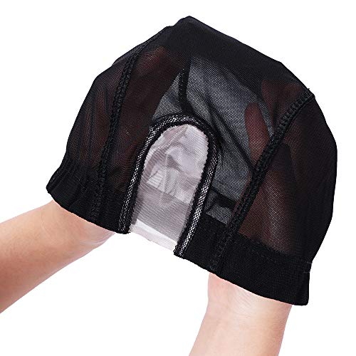 image for fani Spandex Mesh Dome Wig Caps for Making Wigs U part Black Weaving W