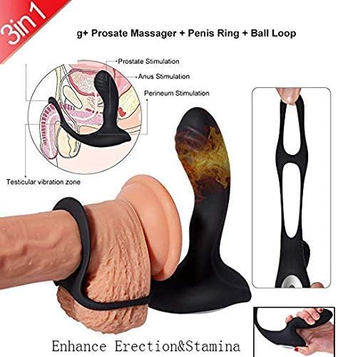 UitraLove Men Vi-bration Collars Exercise Pre-Mature E-Jaculation Lock Fine Ring