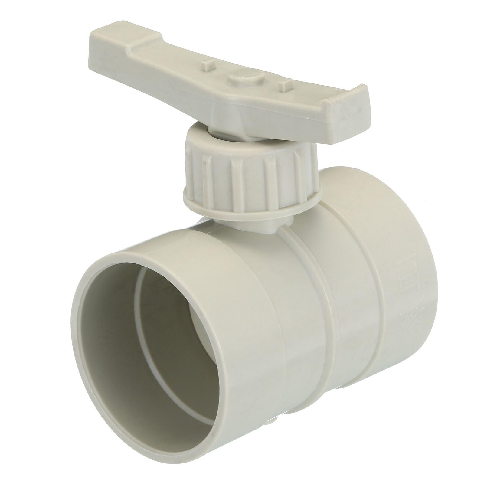 Unifizz 2" HVAC Duct Manual Volume Damper, PP Adjustment Flame Retardant Airflow Backdraft Damper Air Volume Control for HVAC Air Balancing System, Beige