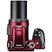 Nikon COOLPIX B500 16MP Digital Camera with 3 Inch TFT LCD Screen Nikkor Lens With 40x optical zoom wifi, Red (Renewed)