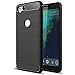 Vinve Compatible with Google Pixel 2 Case, [Slim Thin] Carbon Fiber TPU Shock Absorption Anti-Scratches Flexible Soft Protective Case - Black