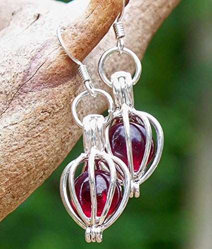 Bottled Up DesignsBottled Up Designs Handmade Recycled Vintage 1940's Red Beer Bottle Drop Earrings