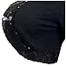 eVogues Plus Size Sequin Trim 3/4 Sleeve Cropped Bolero Shrug