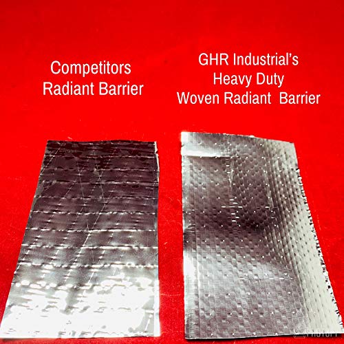 Radiant Barrier Attic Insulation - Reflective Insulation - Attic Foil - 1,000 Sq Ft Roll - Foil Insulation - Industrial Strength, Commercial Grade, House Wrap, No Tear, Double Sided