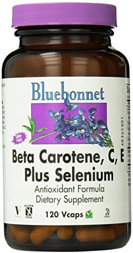 BlueBonnet Beta Carotene C and E Plus Selenium Vegetarian Capsules, 120 Count by Blue Bonnet