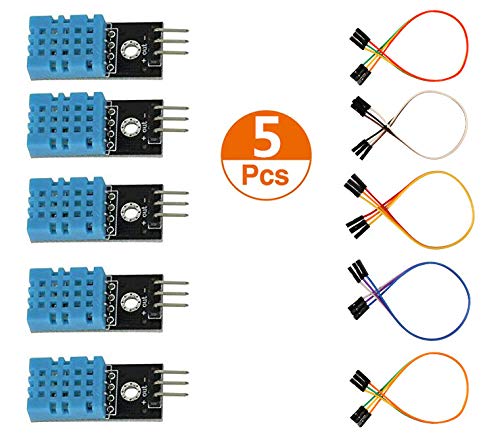 Organizer 5 Pcs DHT11 Temperature and Humidity Sensor Module for Arduino UNO MEGA 2560 AVR PIC Raspberry Pi 2 3 4B