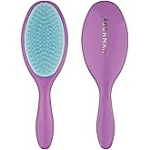 Denman Wet Detangler Shower Hairbrush for Detangling All Hair Types for Women, Kids and Men - Wet Hairbrush for Everyone – D95