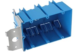 XGGYA 3 Gang Electrical Box Adjustable,Blue Electrical Boxes Plastic,49 Cubic Inch 3 Gang Electrical Box for Flexibly Adjusted,ETL Listed(1 Pack)